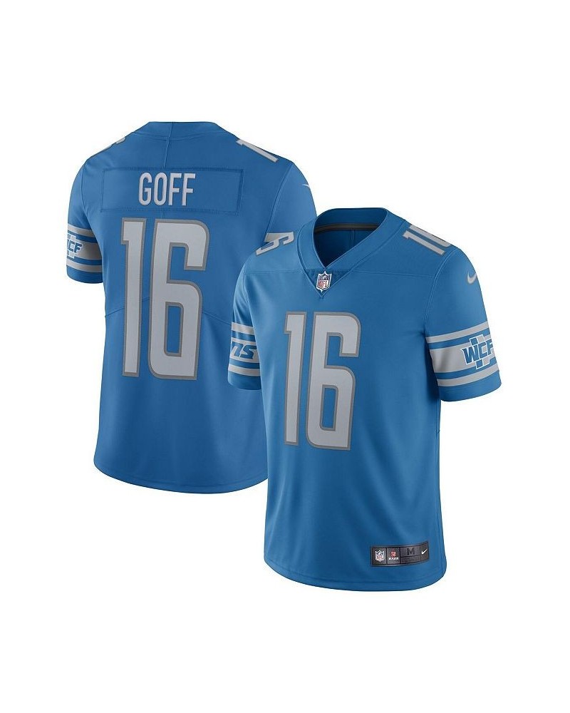 Men's Jared Goff Blue Detroit Lions Vapor Limited Jersey $61.20 Jersey