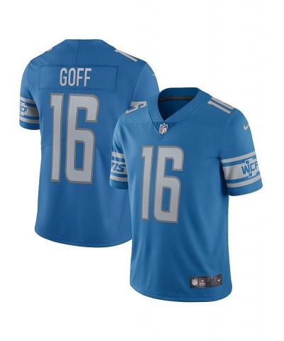 Men's Jared Goff Blue Detroit Lions Vapor Limited Jersey $61.20 Jersey