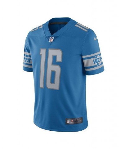 Men's Jared Goff Blue Detroit Lions Vapor Limited Jersey $61.20 Jersey