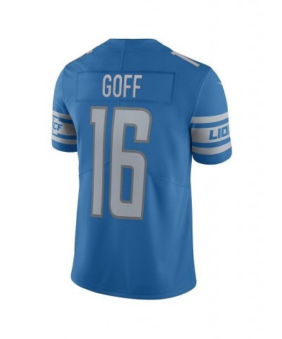 Men's Jared Goff Blue Detroit Lions Vapor Limited Jersey $61.20 Jersey