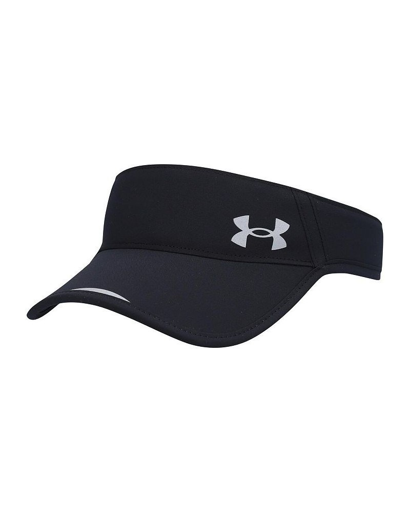 Men's Black Launch Run Performance Adjustable Visor $14.83 Hats