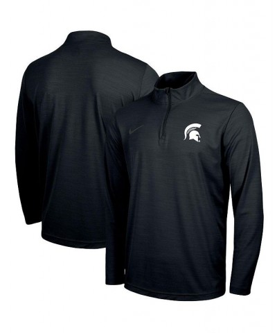 Men's Black Michigan State Spartans Big and Tall Primary Logo Intensity Performance Quarter-Zip Jacket $34.85 Jackets