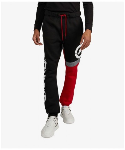 Men's Big and Tall Bold Statement Joggers Red $37.40 Pants