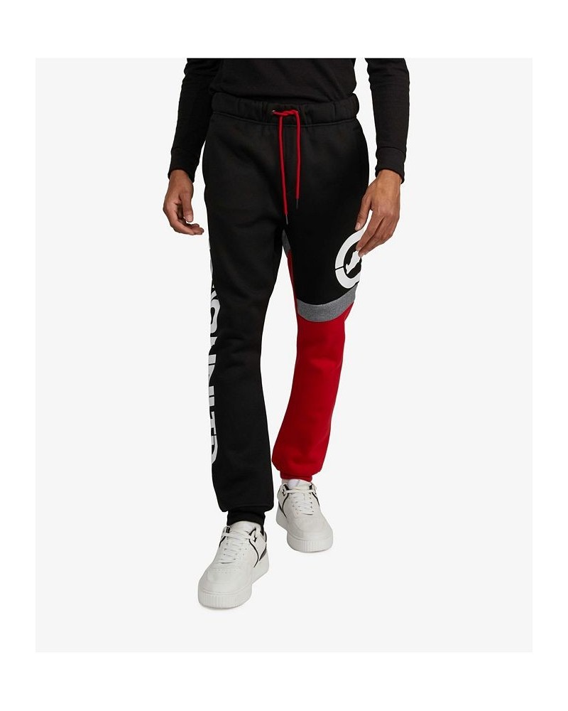 Men's Big and Tall Bold Statement Joggers Red $37.40 Pants