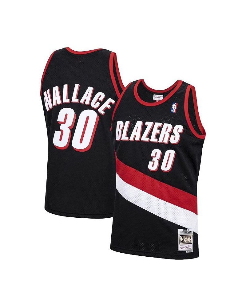 Men's Rasheed Wallace Black Portland Trail Blazers 1999-00 Hardwood Classics Swingman Jersey $45.51 Jersey