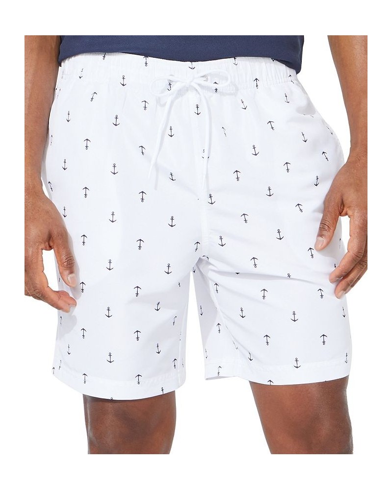 Men's Quick-Dry Anchor-Print 8" Swim Trunks PD02 $20.44 Swimsuits