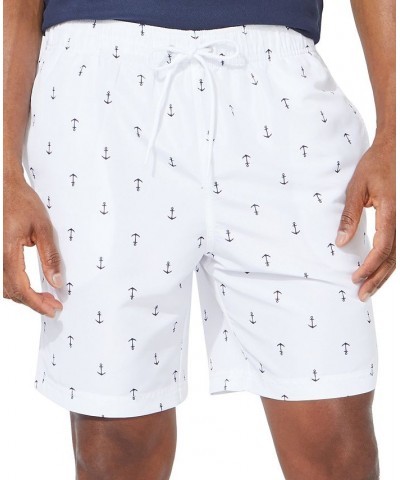 Men's Quick-Dry Anchor-Print 8" Swim Trunks PD02 $20.44 Swimsuits