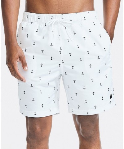 Men's Quick-Dry Anchor-Print 8" Swim Trunks PD02 $20.44 Swimsuits