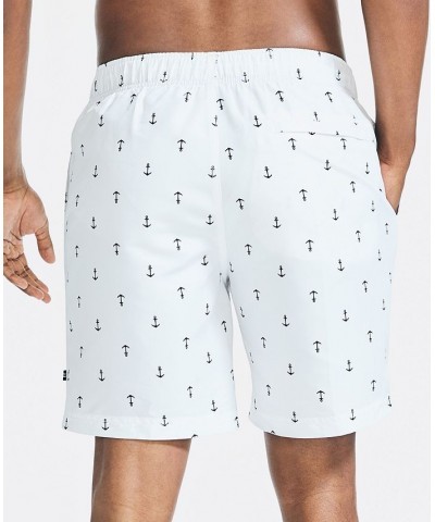 Men's Quick-Dry Anchor-Print 8" Swim Trunks PD02 $20.44 Swimsuits