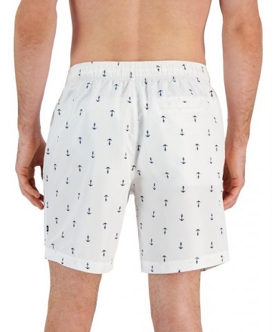 Men's Quick-Dry Anchor-Print 8" Swim Trunks PD02 $20.44 Swimsuits