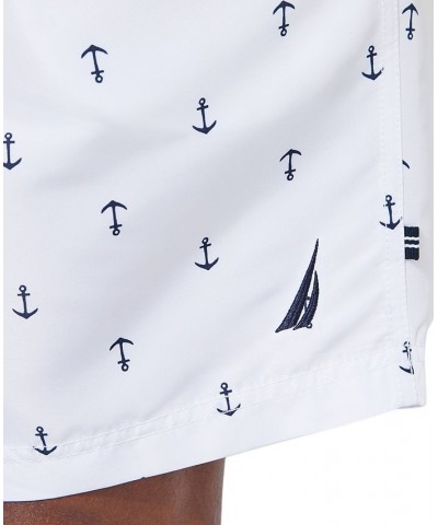 Men's Quick-Dry Anchor-Print 8" Swim Trunks PD02 $20.44 Swimsuits