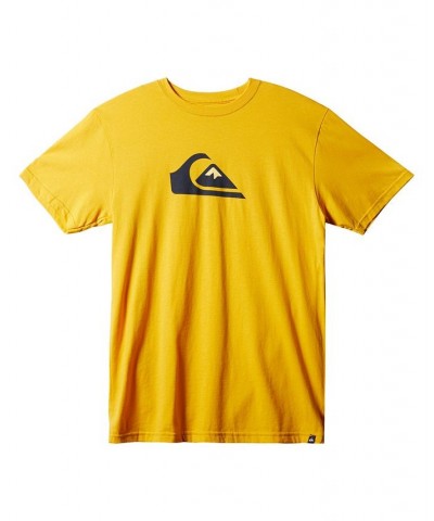 Men's Comp Logo T-shirt Yellow $11.89 T-Shirts