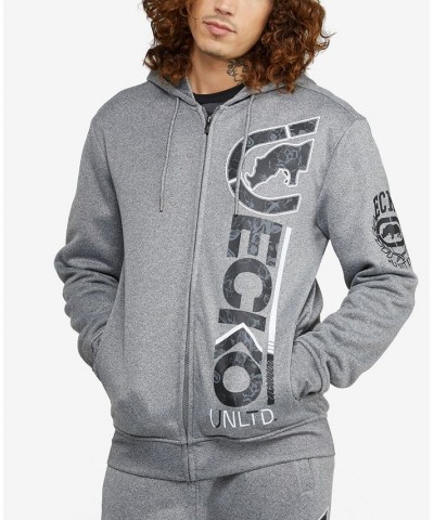 Men's Full Bloom Hoodie Gray $32.64 Sweatshirt