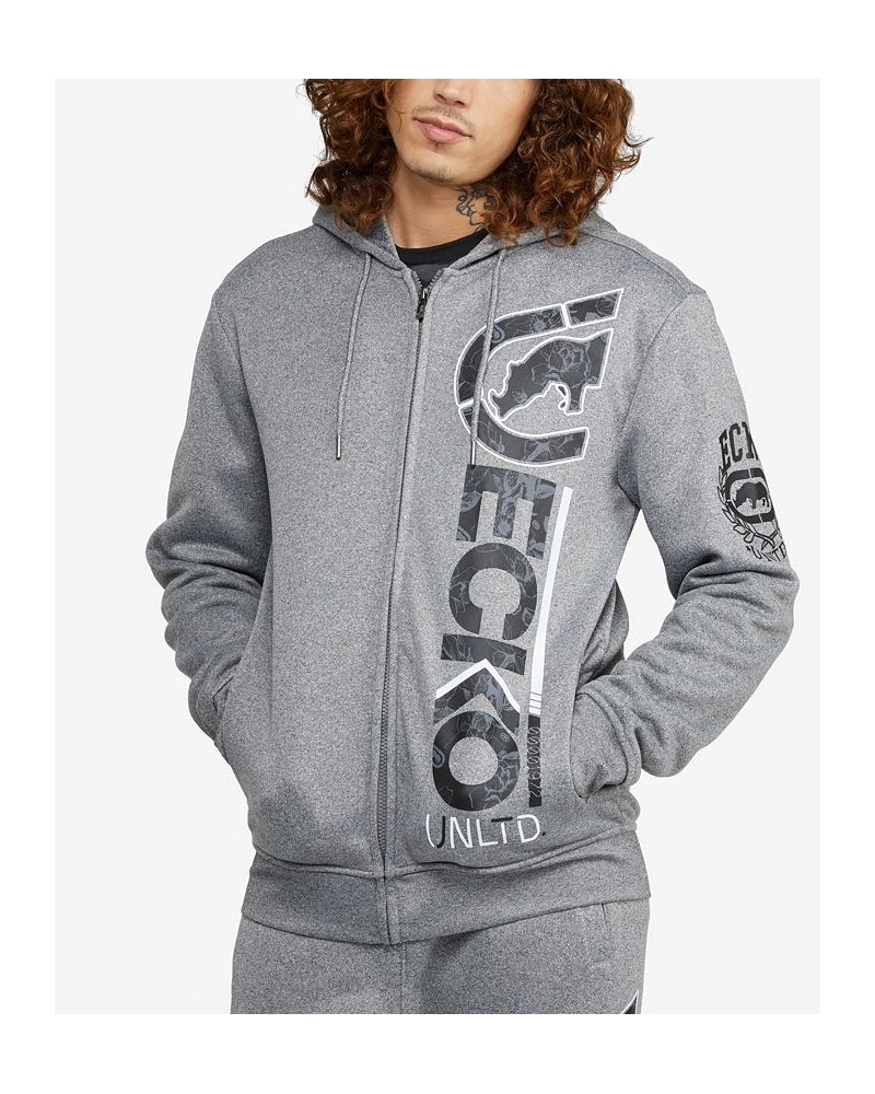 Men's Full Bloom Hoodie Gray $32.64 Sweatshirt