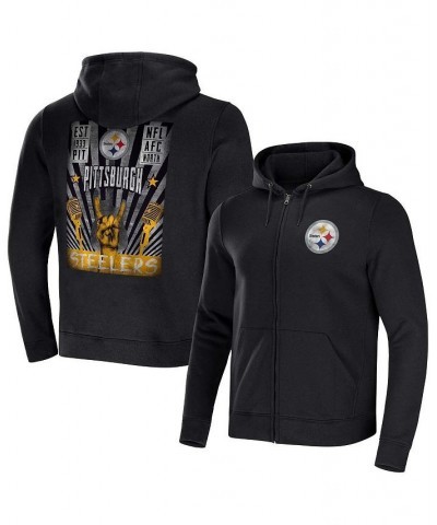 Men's NFL x Darius Rucker Collection by Black Pittsburgh Steelers Rocker Full-Zip Hoodie $37.44 Sweatshirt