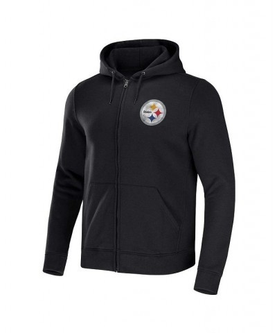 Men's NFL x Darius Rucker Collection by Black Pittsburgh Steelers Rocker Full-Zip Hoodie $37.44 Sweatshirt