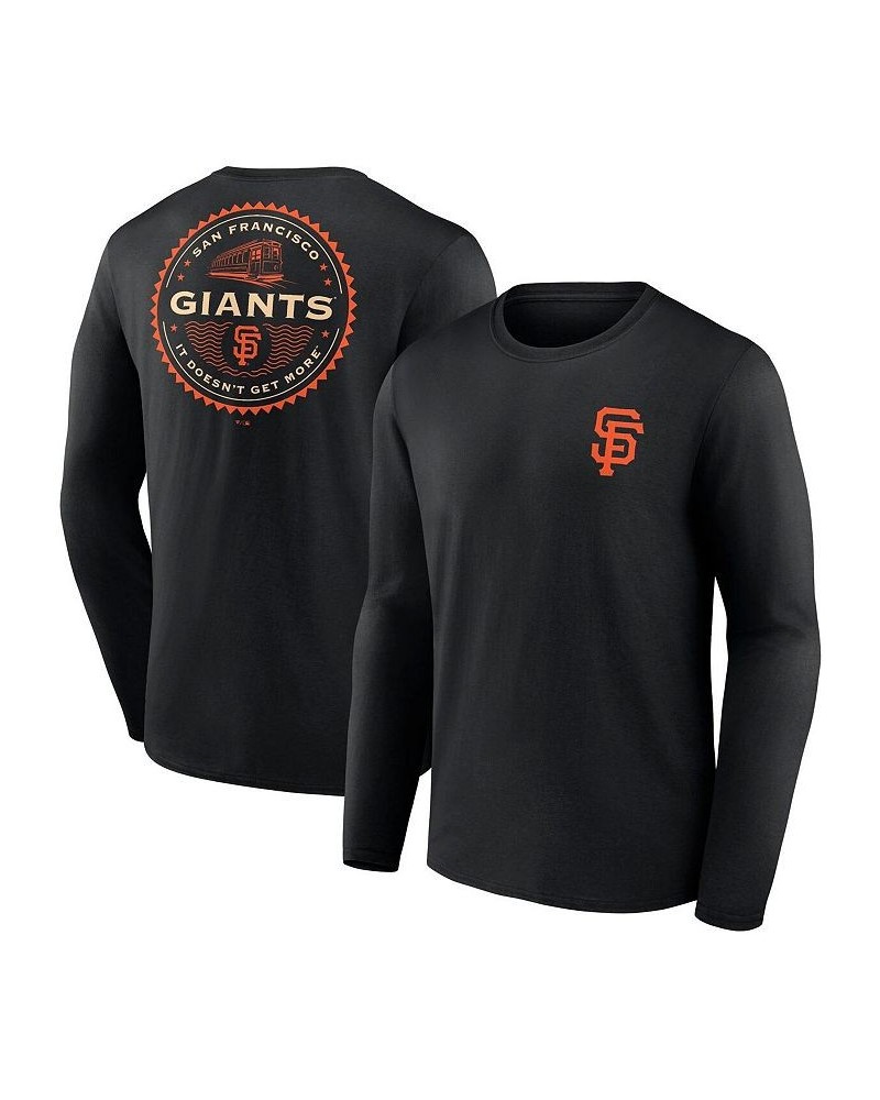 Men's Branded Black San Francisco Giants It Doesn'T Get More Hometown Collection Long Sleeve T-shirt $20.50 T-Shirts