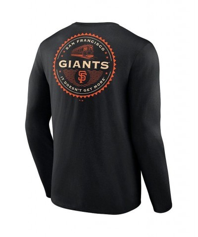 Men's Branded Black San Francisco Giants It Doesn'T Get More Hometown Collection Long Sleeve T-shirt $20.50 T-Shirts