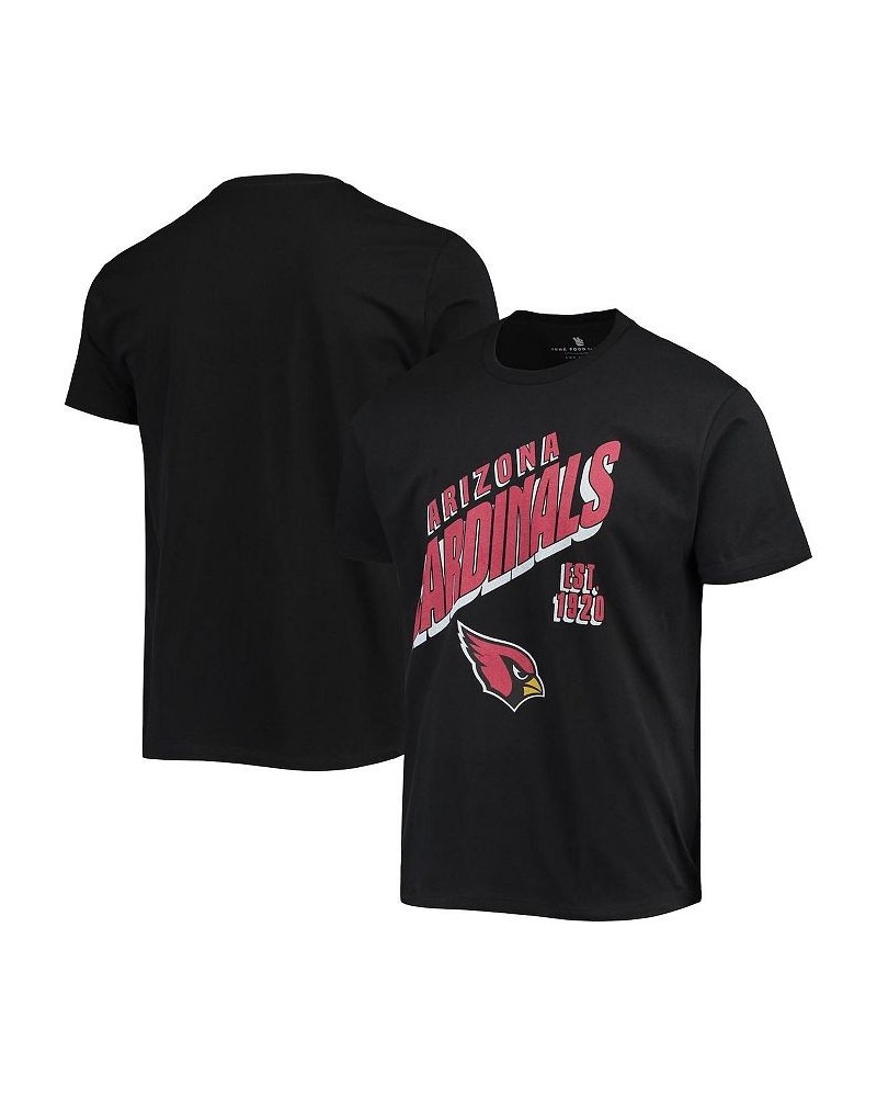 Men's Black Arizona Cardinals Slant T-shirt $20.25 T-Shirts