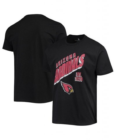 Men's Black Arizona Cardinals Slant T-shirt $20.25 T-Shirts