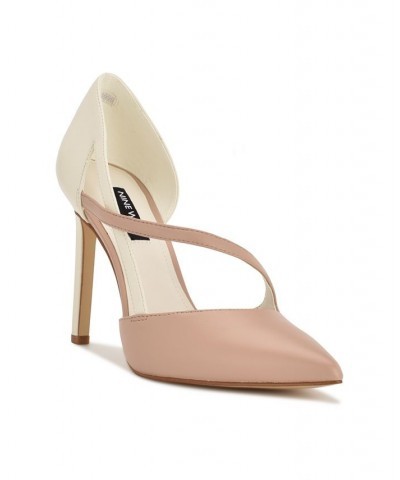 Women's Tens Dress Pumps Cream Black $49.50 Shoes