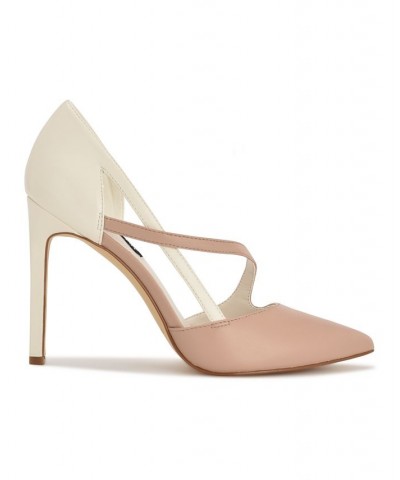 Women's Tens Dress Pumps Cream Black $49.50 Shoes