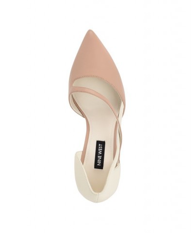 Women's Tens Dress Pumps Cream Black $49.50 Shoes