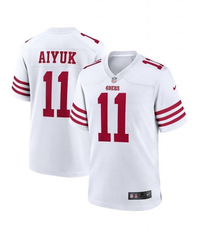 Men's Brandon Aiyuk White San Francisco 49ers Player Game Jersey $49.22 Jersey