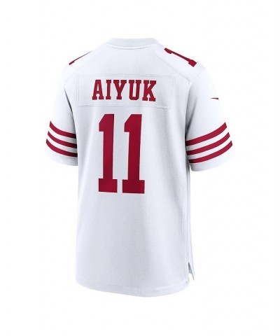 Men's Brandon Aiyuk White San Francisco 49ers Player Game Jersey $49.22 Jersey