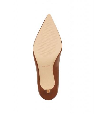 Women's Arlene Kitten Heel Pointy Toe Pumps Brown $39.60 Shoes