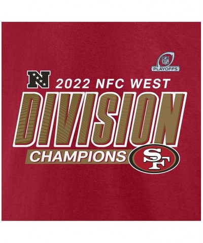 Men's Branded Scarlet San Francisco 49ers 2022 NFC West Division Champions Divide and Conquer T-shirt $26.09 T-Shirts