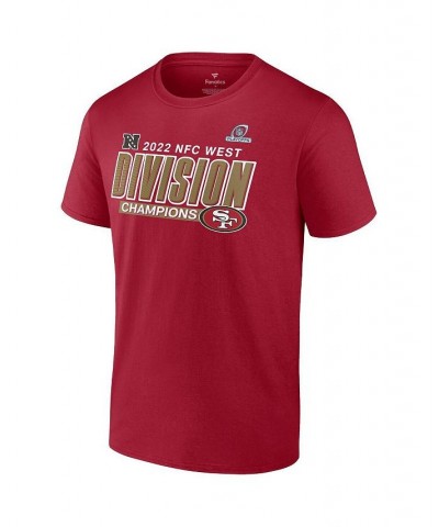 Men's Branded Scarlet San Francisco 49ers 2022 NFC West Division Champions Divide and Conquer T-shirt $26.09 T-Shirts