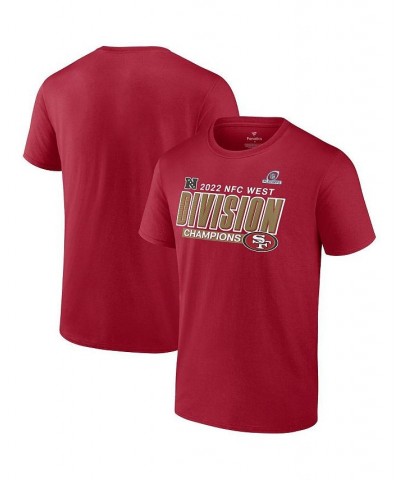 Men's Branded Scarlet San Francisco 49ers 2022 NFC West Division Champions Divide and Conquer T-shirt $26.09 T-Shirts