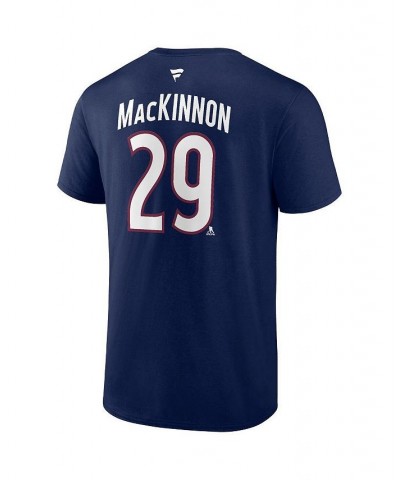 Men's Branded Nathan MacKinnon Navy Colorado Avalanche 2022 Stanley Cup Champions Authentic Stack Name and Number T-shirt $18...