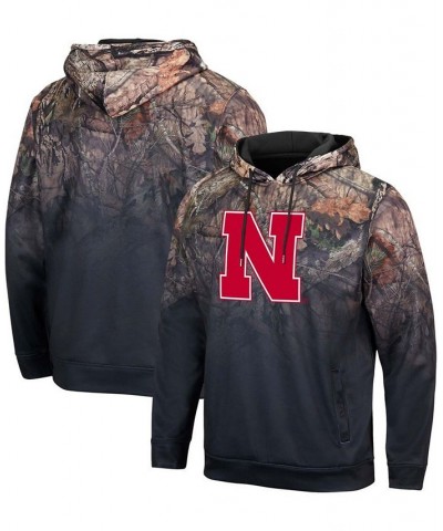 Men's Black Nebraska Huskers Mossy Oak Pullover Hoodie $40.49 Sweatshirt