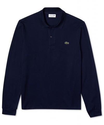 Men’s Classic Fit Long-Sleeve L.12.12 Polo Shirt Blue $65.00 Polo Shirts