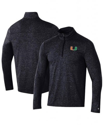 Men's Heathered Black Miami Hurricanes Field Day Team Quarter-Zip Jacket $24.00 Jackets