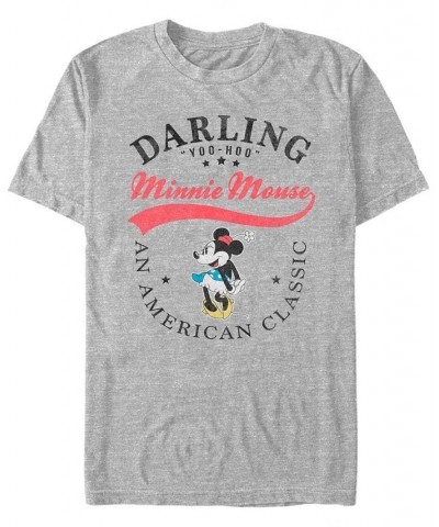 Men's Classic Minnie Short Sleeve T-Shirt Gray $19.59 T-Shirts