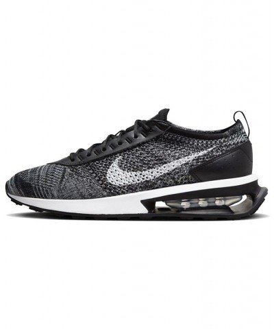 Men's Air Max Flyknit Racer Casual Sneakers Black $59.50 Shoes