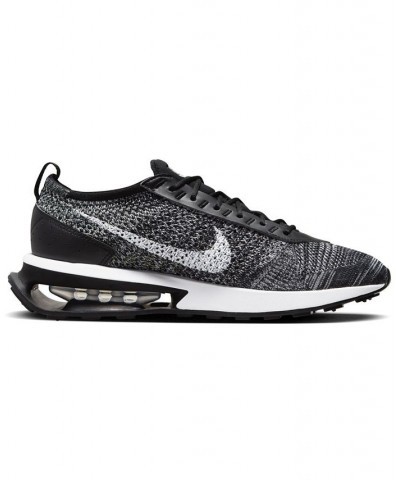 Men's Air Max Flyknit Racer Casual Sneakers Black $59.50 Shoes