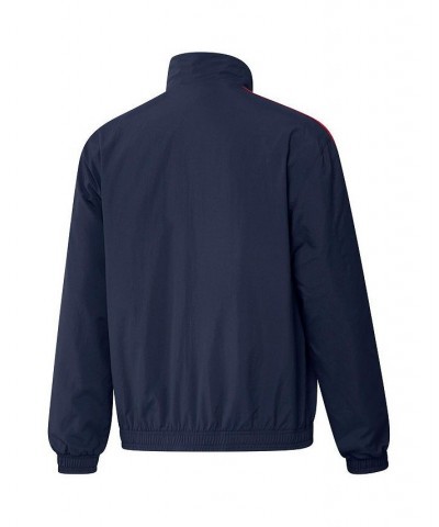 Men's Navy and Red New England Revolution 2023 On-Field Anthem Full-Zip Reversible Team Jacket $51.60 Jackets