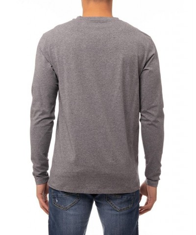 Men's Soft Stretch V-Neck Long Sleeve T-shirt PD03 $21.56 T-Shirts