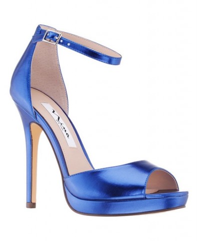 Women's Famia Platform Peep Toe Evening Pumps PD06 $49.05 Shoes