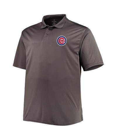 Men's Royal, Charcoal Chicago Cubs Big and Tall Two-Pack Polo Shirt Set $32.85 Polo Shirts