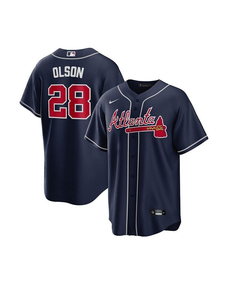 Men's Matt Olson Navy Atlanta Braves Alternate Replica Player Jersey $52.20 Jersey