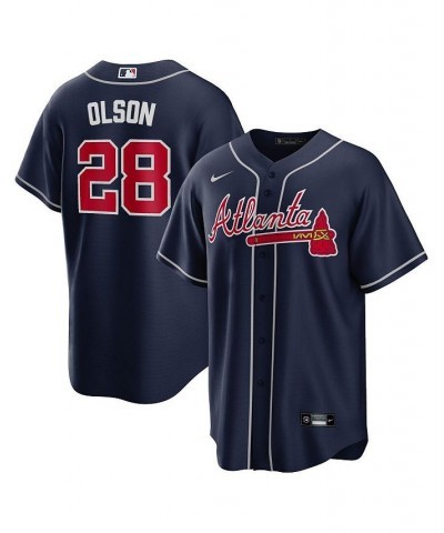 Men's Matt Olson Navy Atlanta Braves Alternate Replica Player Jersey $52.20 Jersey