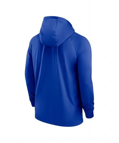 Men's Blue England National Team Strike Raglan Hoodie Full-Zip Track Jacket $47.50 Jackets