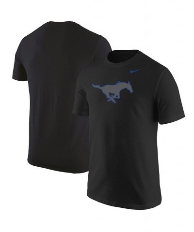 Men's Black SMU Mustangs Logo Color Pop T-shirt $25.64 T-Shirts