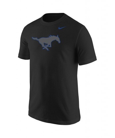 Men's Black SMU Mustangs Logo Color Pop T-shirt $25.64 T-Shirts