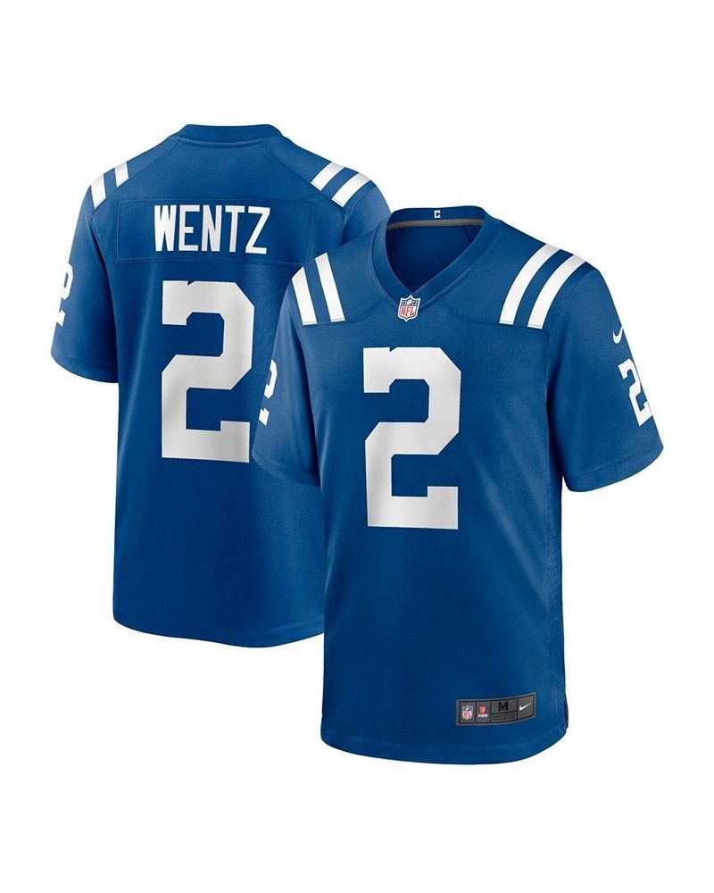 Men's Carson Wentz Royal Indianapolis Colts Game Jersey $48.10 Jersey